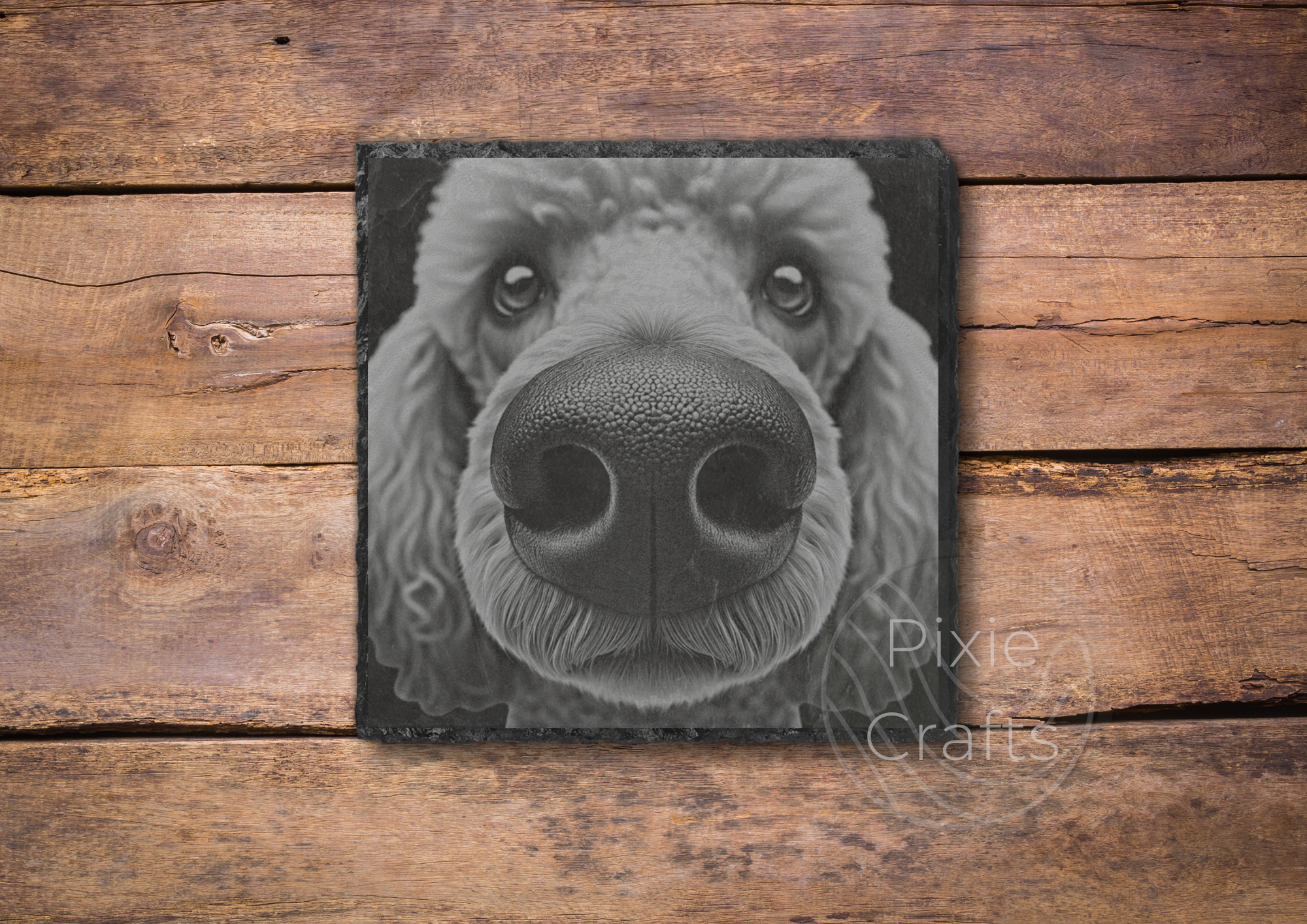 Corgi Booper Slate Coaster — pixie-crafts.com